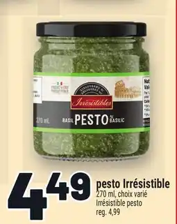 Metro PESTO IRRÉSISTIBLE | IRRÉSISTIBLE PESTO offer