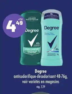 Metro DEGREE ANTISUDORIFIQUE-DÉSODORISANT offer