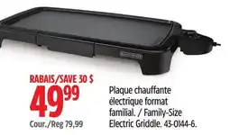 Canadian Tire Family-Size Electric Griddle offer