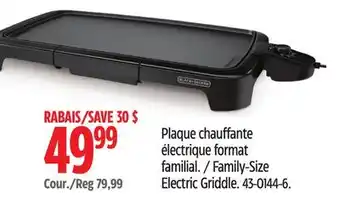 Canadian Tire Family-Size Electric Griddle offer
