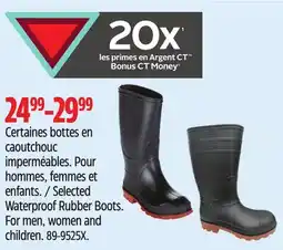 Canadian Tire Waterproof Rubber Boots offer