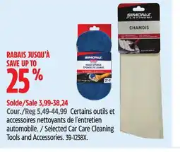 Canadian Tire Simoniz Selected Car Care Cleaning Tools and Accessories offer