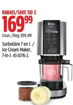 Canadian Tire Ninja Cream Maker,7-in-1 offer