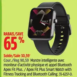 Canadian Tire Apex Fit Plus Smart Watch with Fitness Tracking and Bluetooth Calling offer