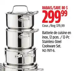 Canadian Tire PADERNO 12-Pc Stainless-Steel Cookware Set offer