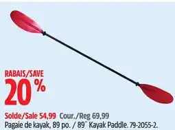 Canadian Tire Outbound Kayak Paddle offer