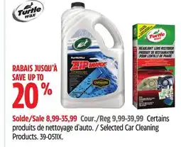 Canadian Tire turtle Wax Car Cleaning Products offer
