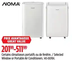 Canadian Tire NOMA Selected Window or Portable Air Conditioners offer