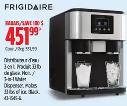 Canadian Tire Frigidaire 3-in-1 Water Dispenser. Makes 33 lbs of ice. Black offer