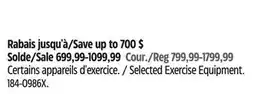 Canadian Tire Horizon Selected Exercise Equipment offer