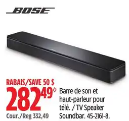 Canadian Tire Bose TV Speaker Soundbar offer