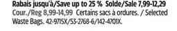 Canadian Tire GLAD Selected Waste Bags offer