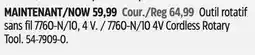Canadian Tire 7760-N/10 4V Cordless Rotary Tool offer