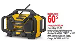 Canadian Tire DEWALT MAX Jobsite Bluetooth Radio/Charger offer