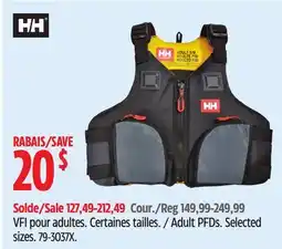Canadian Tire Helly Hansen Selected sizes offer