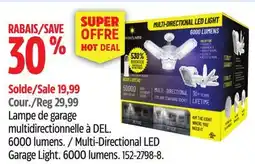 Canadian Tire Bright Living Multi-Directional LED Garage Light offer