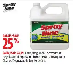 Canadian Tire Spray Nine Heavy-Duty Cleaner/Degreaser offer