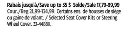Canadian Tire AutoTrends Selected Seat Cover Kits or Steering Wheel Cover offer