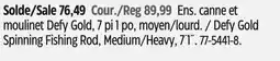 Canadian Tire Defy Gold Spinning Fishing Rod, Medium/Heavy, 7´1˝ offer