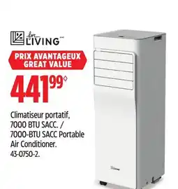 Canadian Tire Living 7000-BTU SACC Portable Air Conditioner offer