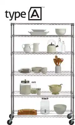 Canadian Tire 6-Tier Wire Shelf on Casters offer