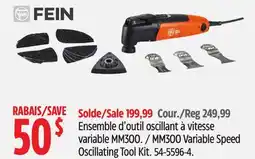 Canadian Tire MM300 Variable Speed Oscillating Tool Kit offer