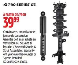 Canadian Tire PRO-SERIES Selected Shocks & Strut Assemblies offer
