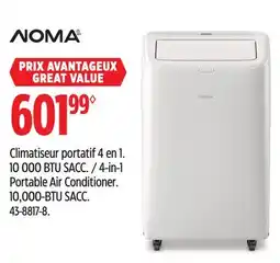 Canadian Tire NOMA 4-in-1 Portable Air Conditioner. 10,000-BTU SACC offer