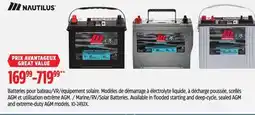 Canadian Tire MOTOMASTER NAUTILUS Marine/RV/Solar Batteries offer
