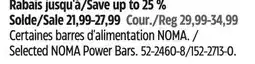 Canadian Tire NOMA Selected NOMA Power Bars offer
