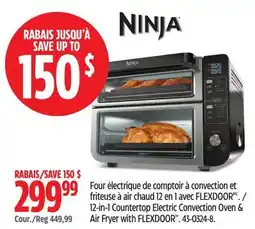 Canadian Tire Ninja 12-in-1 Countertop Electric Convection Oven & Air Fryer with FLEXDOOR offer