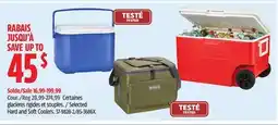 Canadian Tire Selected Hard and Soft Coolers offer