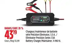 Canadian Tire Eliminator Precision Series 1.5A Battery Charger/Maintainer offer