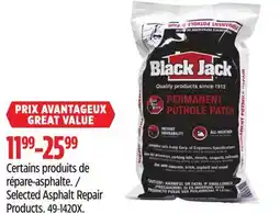 Canadian Tire Black Jack Selected Asphalt Repair Products offer