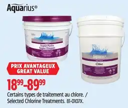 Canadian Tire Aquarius Selected Chlorine Treatments offer