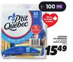 IGA P'TIT QUÉBEC CHEESE SNACKS offer