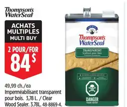 Canadian Tire Thompsons Waterseal Clear Wood Sealer offer