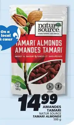 IGA NATUR SOURCE TAMARI ALMONDS offer