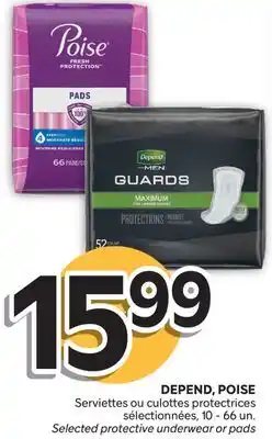 Brunet DEPEND, POISE Serviettes ou culottes protectrices sélectionnées offer