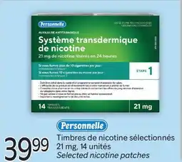 Brunet PERSONNELLE Timbres de nicotine sélectionnés offer