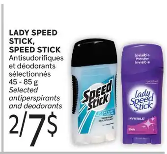Brunet LADY SPEED STICK, SPEED STICK Antisudorifiques et déodorants sélectionnés offer