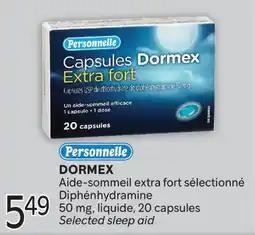 Brunet PERSONNELLE DORMEX Aide-sommeil extra fort sélectionné Diphénhydramine offer