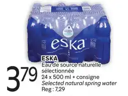 Brunet ESKA Eau de source naturelle sélectionnée offer