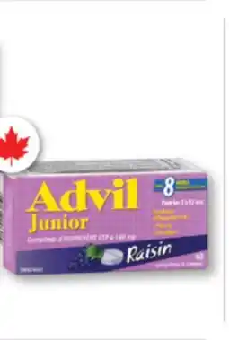 Familiprix Advil Junior ages 2-12 ibuprofen chewable tablets grape 40un offer