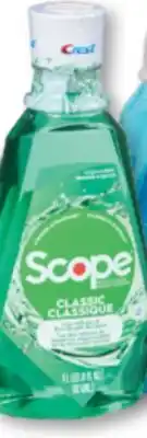Familiprix CREST Selected toothpastes or Scope or Pro-Health, Rince-bouches Selected mouthwashes, 1litre offer