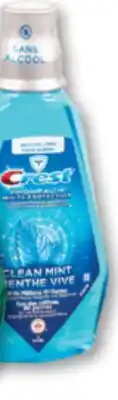 Familiprix CREST, Selected toothpastes or CREST, Scope or Pro-Health, Rince-Selected mouthwashes, 1 litre offer
