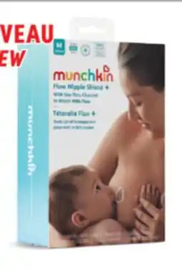 Familiprix MUNCHKIN, Flow Nipple Shield +, With see-thru channel to watch milk flow, 1 unit offer