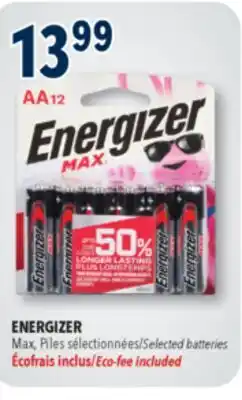 Familiprix ENERGIZER Selected batteries offer