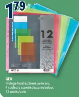 Familiprix GEO Sheet protectors, assorted colour, units offer