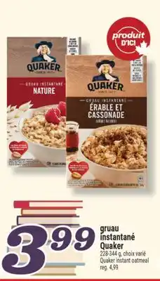 Marché Richelieu GRUAU INSTANTANÉ QUAKER | QUAKER INSTANT OATMEAL offer